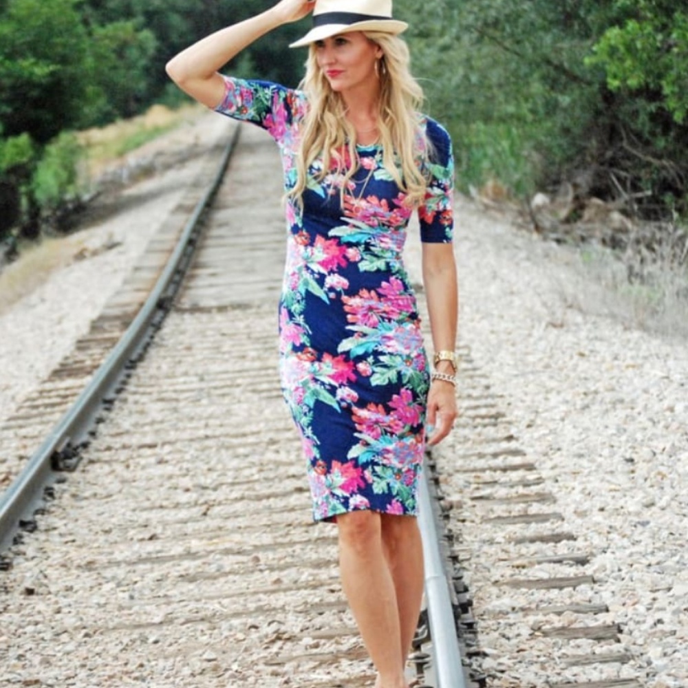 Floral Jersey Dress - Picture 3 of 3